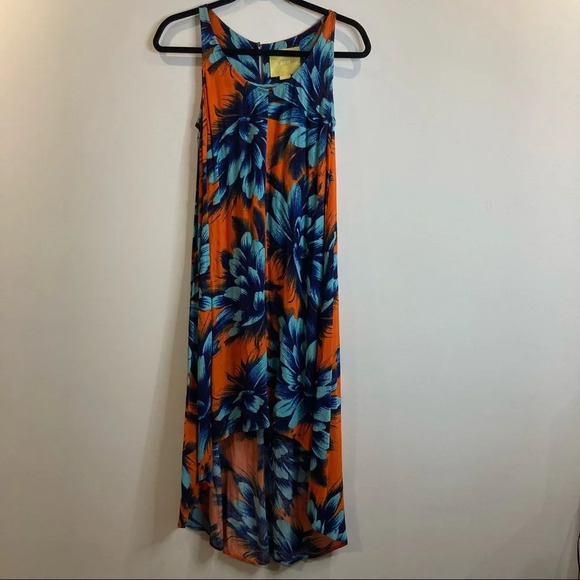 MAEVE Sz 0 High Low  Hemline Oversized Flowy Colourful Dress - Picture 2 of 12